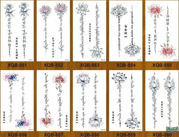 10 Sheets Realistic Snake Temporary Tattoo stickers for Women Men , Fake Snake Tattoo Stickers for Adults Girl’s Arm Body, Black Serpent Peony Floral Kids. - Image 7
