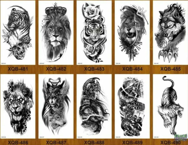 10 Sheets Realistic Snake Temporary Tattoo stickers for Women Men , Fake Snake Tattoo Stickers for Adults Girl’s Arm Body, Black Serpent Peony Floral Kids. - Image 14