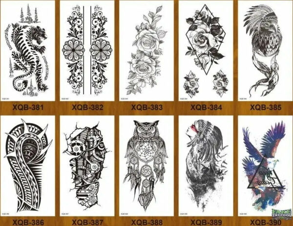 10 Sheets Realistic Snake Temporary Tattoo stickers for Women Men , Fake Snake Tattoo Stickers for Adults Girl’s Arm Body, Black Serpent Peony Floral Kids. - Image 32