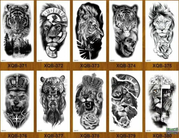 10 Sheets Realistic Snake Temporary Tattoo stickers for Women Men , Fake Snake Tattoo Stickers for Adults Girl’s Arm Body, Black Serpent Peony Floral Kids. - Image 35