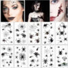 10pcs 3D Spider Tatoo Scorpion Temporary Tattoo Stickers For Halloween Fake Tattoo Body Art Tatuajes Joke Tatouage Temporaire