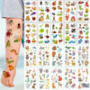 10pcs Fake Tattoo Stickers Cartoon Temporary Tattoo Kids Children Hands Arm DIY Body Art Tatuaze Dla Dzieci Tatuajes Temporales