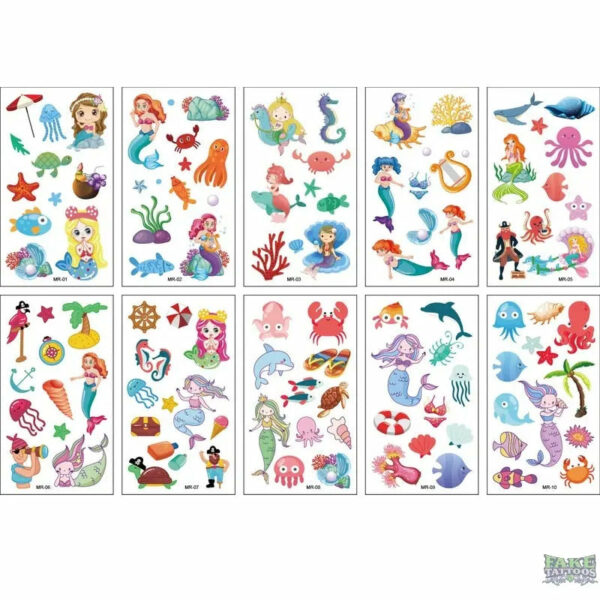 10pcs Fake Tattoo Stickers Cartoon Temporary Tattoo Kids Children Hands Arm DIY Body Art Tatuaze Dla Dzieci Tatuajes Temporales - Image 7