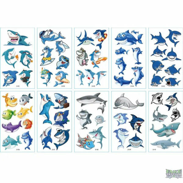 10pcs Fake Tattoo Stickers Cartoon Temporary Tattoo Kids Children Hands Arm DIY Body Art Tatuaze Dla Dzieci Tatuajes Temporales - Image 30