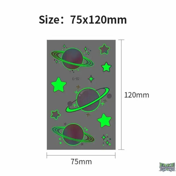 10pcs Halloween Luminous Tattoo Pumpkin Ghost Taty For Kids Fake Tattoo Witch Glowing in Dark Waterproof Temporary Tattoo Stickers - Image 24