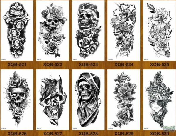 10pcs Tiger Lion Forest Design Temporary Tattoo Sticker Water Transfer Fake Tattoo - Image 8