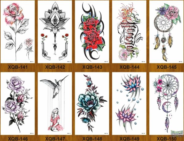 10pcs Tiger Lion Forest Design Temporary Tattoo Sticker Water Transfer Fake Tattoo - Image 27