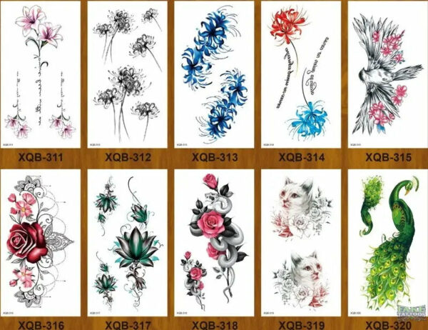 10pcs Tiger Lion Forest Design Temporary Tattoo Sticker Water Transfer Fake Tattoo - Image 29