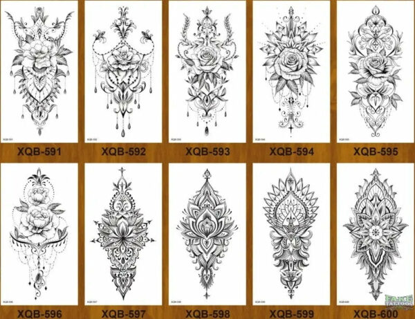 10pcs Tiger Lion Forest Design Temporary Tattoo Sticker Water Transfer Fake Tattoo - Image 39