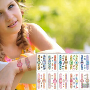 10pcs Waterproof Mixed Style Cartoon Fake Tattoo, Glow in The Dark Unicorn Mermaid Outspace Dinosaur Tattoo Sticker Decor for Boys Girls, Party Supplies Favor