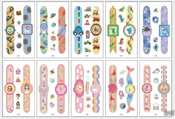 10pcs Waterproof Mixed Style Cartoon Fake Tattoo, Glow in The Dark Unicorn Mermaid Outspace Dinosaur Tattoo Sticker Decor for Boys Girls, Party Supplies Favor - Image 11