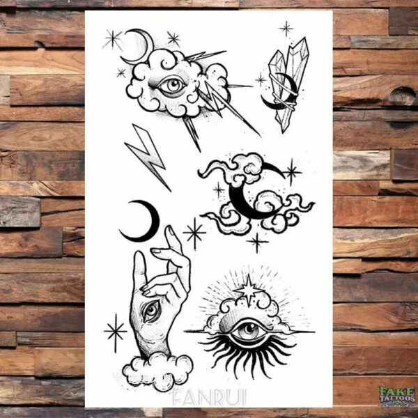 25 Desgin Cool Infinity Letter Endless Watertransfer Tattoo Women Party Tatoo Body Arm Hand Temporary Key Tattoo Sticker Men - Image 2