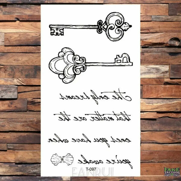 25 Desgin Cool Infinity Letter Endless Watertransfer Tattoo Women Party Tatoo Body Arm Hand Temporary Key Tattoo Sticker Men - Image 18