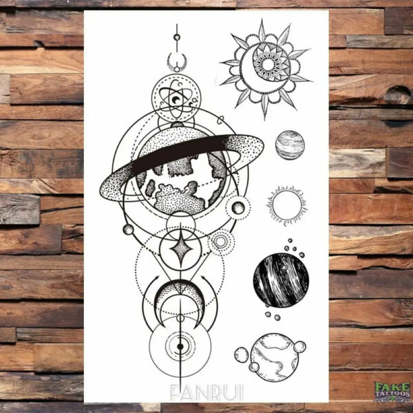 25 Desgin Cool Infinity Letter Endless Watertransfer Tattoo Women Party Tatoo Body Arm Hand Temporary Key Tattoo Sticker Men - Image 43