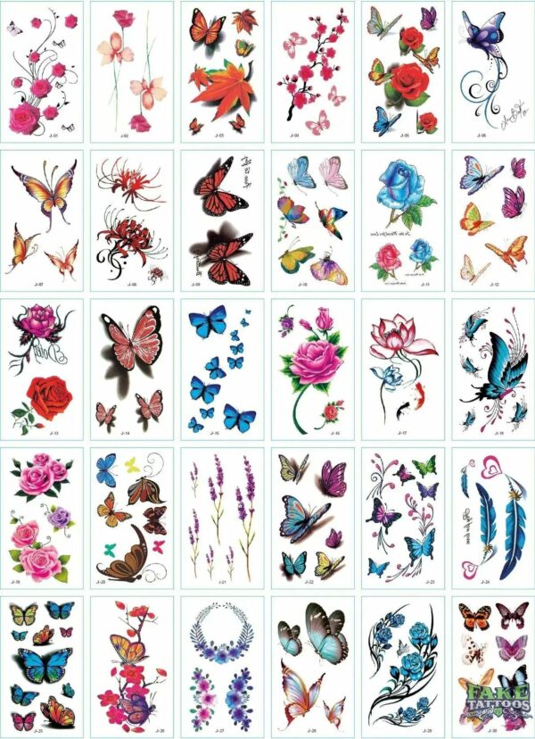 30Pcs Korean Magic Tattoo Water Transfer Sticker For Men And Women Fashion Lasting Environmental Protection And Waterproof - Image 3