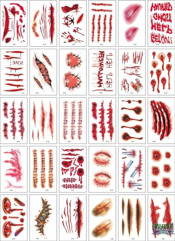 30Pcs Korean Magic Tattoo Water Transfer Sticker For Men And Women Fashion Lasting Environmental Protection And Waterproof - Image 7