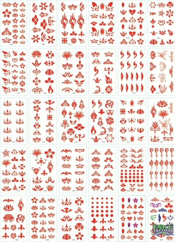 30Pcs Korean Magic Tattoo Water Transfer Sticker For Men And Women Fashion Lasting Environmental Protection And Waterproof - Image 12