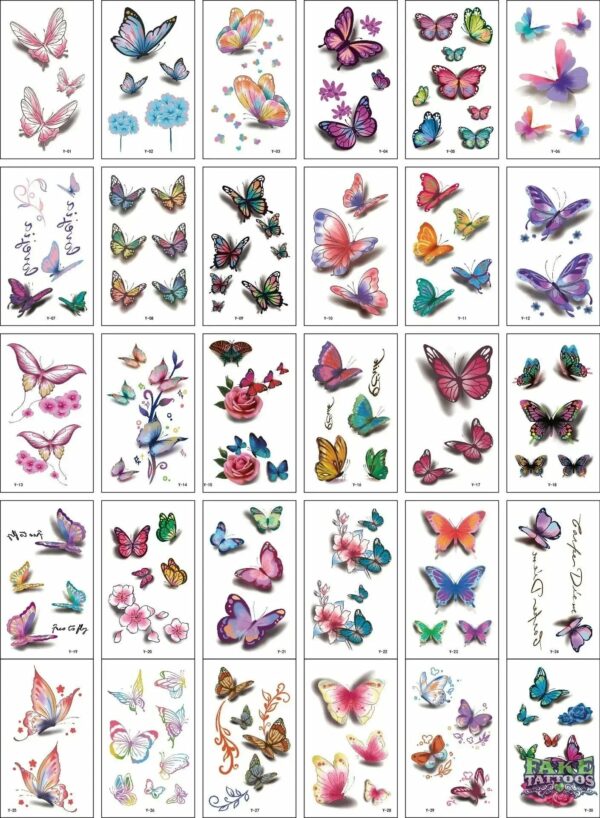 30Pcs Korean Magic Tattoo Water Transfer Sticker For Men And Women Fashion Lasting Environmental Protection And Waterproof - Image 13