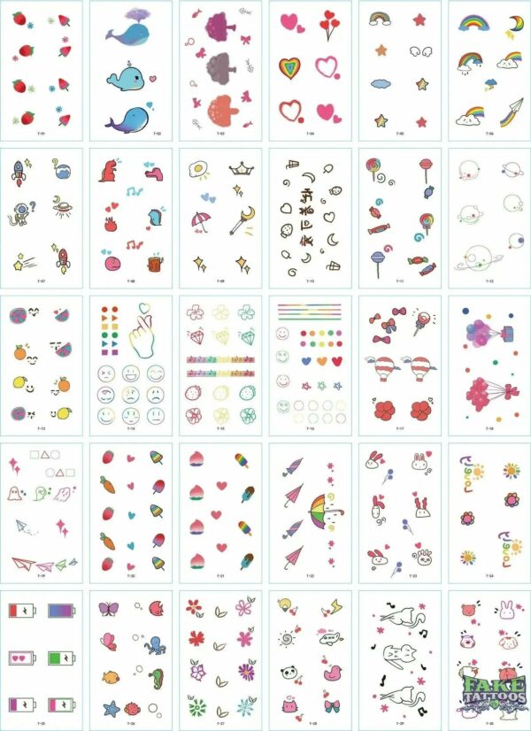 30Pcs Korean Magic Tattoo Water Transfer Sticker For Men And Women Fashion Lasting Environmental Protection And Waterproof - Image 17