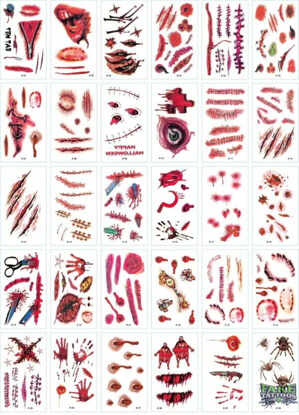 30Pcs Korean Magic Tattoo Water Transfer Sticker For Men And Women Fashion Lasting Environmental Protection And Waterproof - Image 22