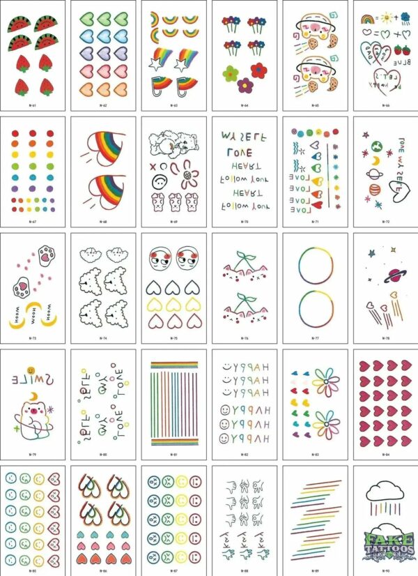 30Pcs Korean Magic Tattoo Water Transfer Sticker For Men And Women Fashion Lasting Environmental Protection And Waterproof - Image 25