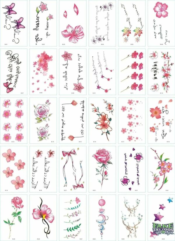 30Pcs Korean Magic Tattoo Water Transfer Sticker For Men And Women Fashion Lasting Environmental Protection And Waterproof - Image 26