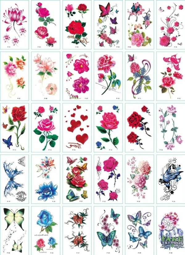 30Pcs Korean Magic Tattoo Water Transfer Sticker For Men And Women Fashion Lasting Environmental Protection And Waterproof - Image 28