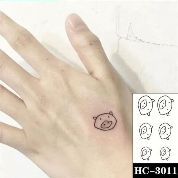 Everjoy Red Black Love Hearts Temporary Tattoos Patterns, Waterproof Valentines Decal Tattoo Stickers for Women - Image 18