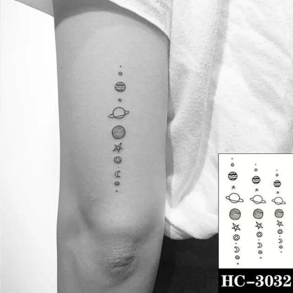 Everjoy Red Black Love Hearts Temporary Tattoos Patterns, Waterproof Valentines Decal Tattoo Stickers for Women - Image 33