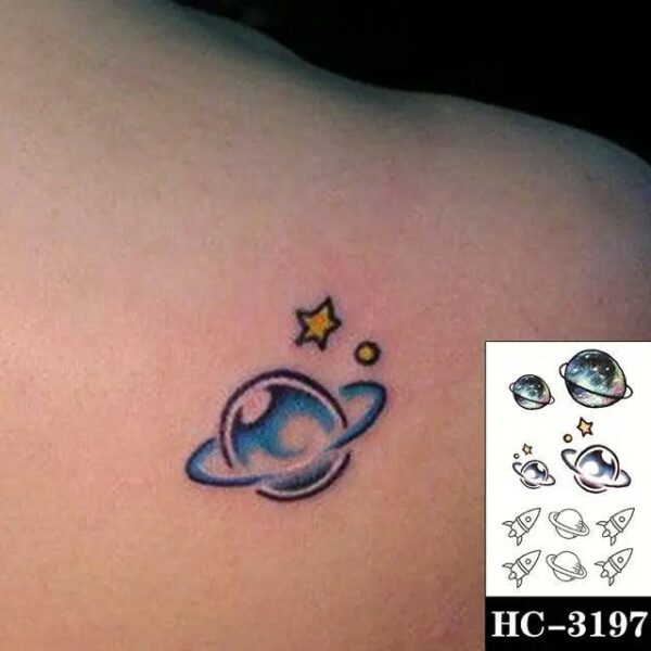 Everjoy Red Black Love Hearts Temporary Tattoos Patterns, Waterproof Valentines Decal Tattoo Stickers for Women - Image 34