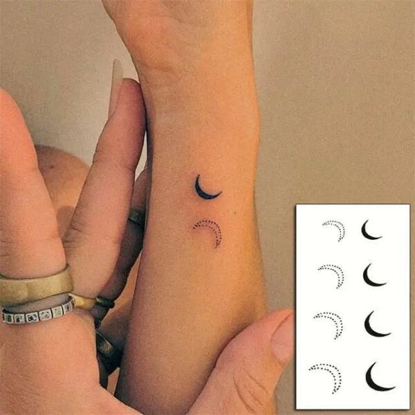 Everjoy Red Black Love Hearts Temporary Tattoos Patterns, Waterproof Valentines Decal Tattoo Stickers for Women - Image 35