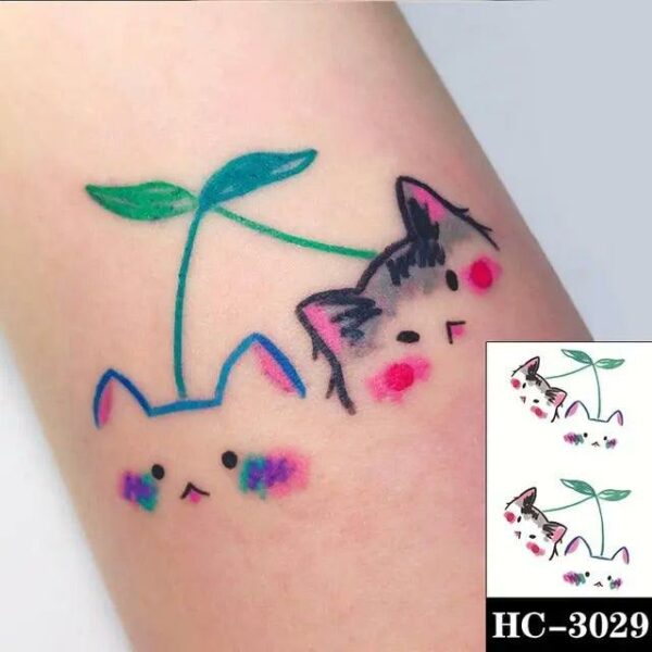 Everjoy Red Black Love Hearts Temporary Tattoos Patterns, Waterproof Valentines Decal Tattoo Stickers for Women - Image 37