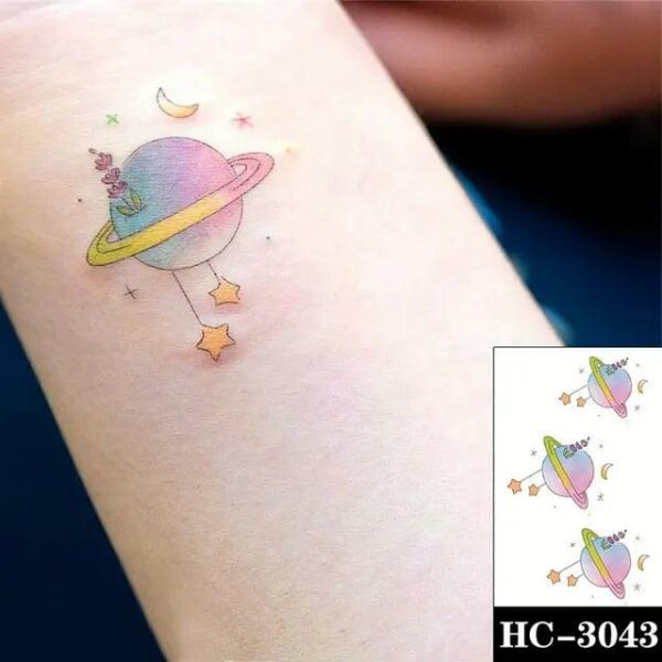 Everjoy Red Black Love Hearts Temporary Tattoos Patterns, Waterproof Valentines Decal Tattoo Stickers for Women - Image 39