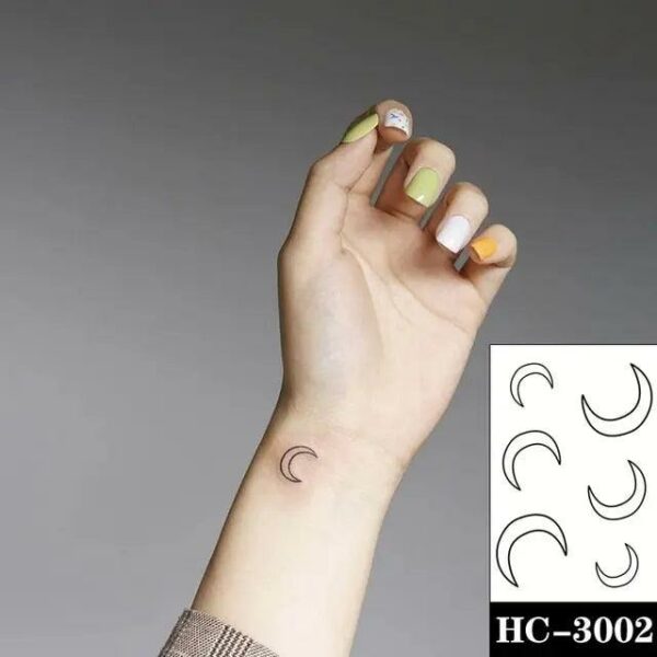 Everjoy Red Black Love Hearts Temporary Tattoos Patterns, Waterproof Valentines Decal Tattoo Stickers for Women - Image 50