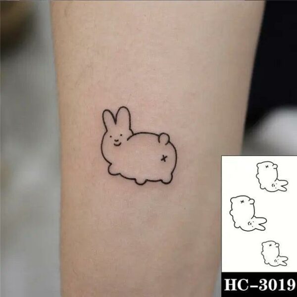 Everjoy Red Black Love Hearts Temporary Tattoos Patterns, Waterproof Valentines Decal Tattoo Stickers for Women - Image 51