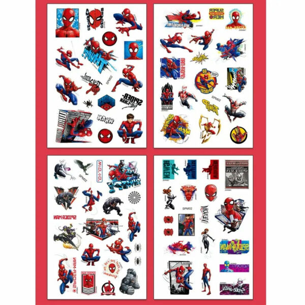 4Pcs/set Disney Avengers Tattoo Stickers Waterproof Original Princess Sofia Sticker Birthday Party Supplies Decoration Kids Gift - Image 2