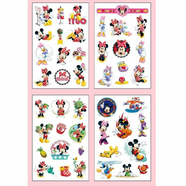 4Pcs/set Disney Avengers Tattoo Stickers Waterproof Original Princess Sofia Sticker Birthday Party Supplies Decoration Kids Gift - Image 4