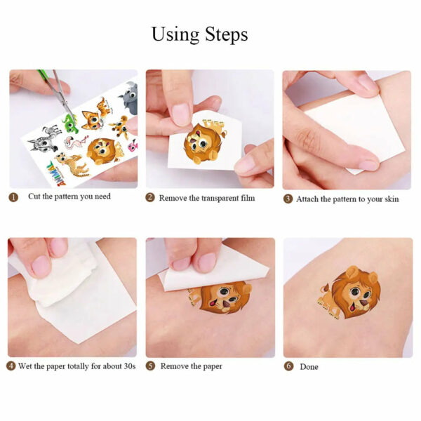 Black Flower Temporary Tattoos for Women Waterproof Realistic Floral Tattoo Stickers for Hand Arm Body Disposable Fake Tattoo - Image 6