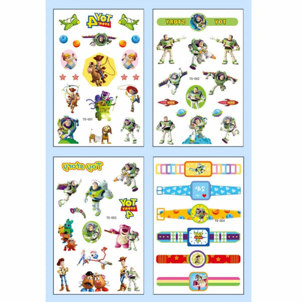 4Pcs/set Tattoo stickers Disney Stitch Princess Sofia Unicorn Frozen Action Figure Cars Cartoon Sticker Kids Girls Birthday Gift - Image 5