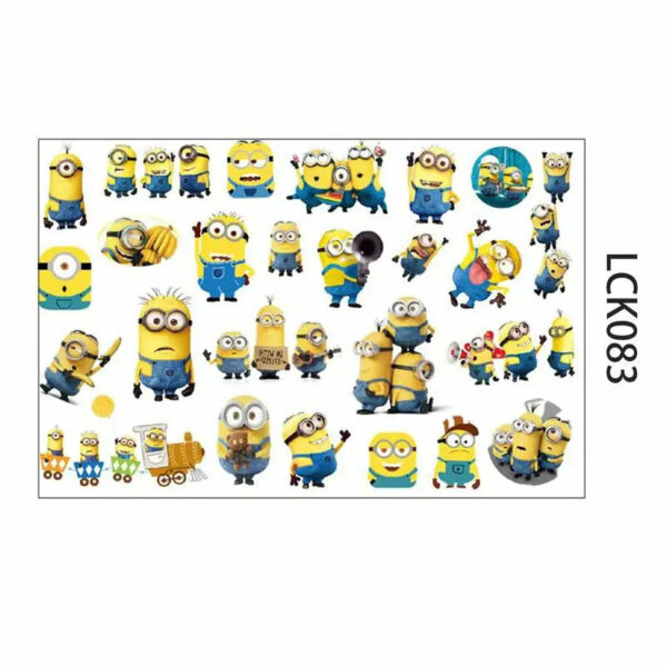 1Pcs Cartoon Anime Minions Temporary Tattoo Sticker Body Art Tattoo Stickers Cosplay Party Toys For Kids Birthday Gifts - Image 8