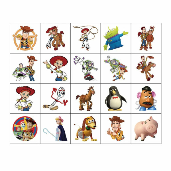 20Pcs/set Disney Toy Story Temporary Tattoo Stickers Cute Cartoon Children Waterproof Tattoo For Kids Funny Birthday Gift - Image 4