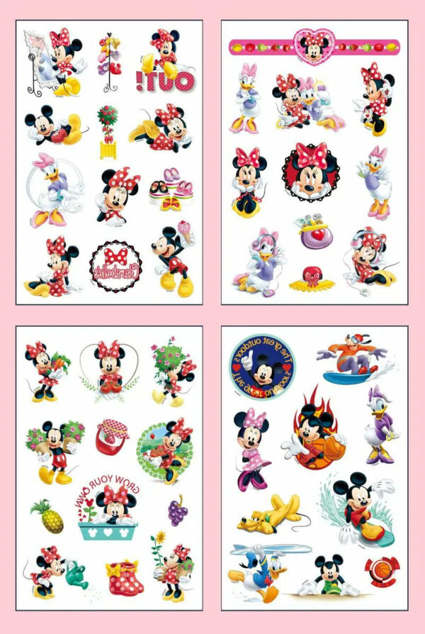 4Pcs/set Disney Avengers Tattoo Stickers Waterproof Original Princess Sofia Sticker Birthday Party Supplies Decoration Kids Gift - Image 18