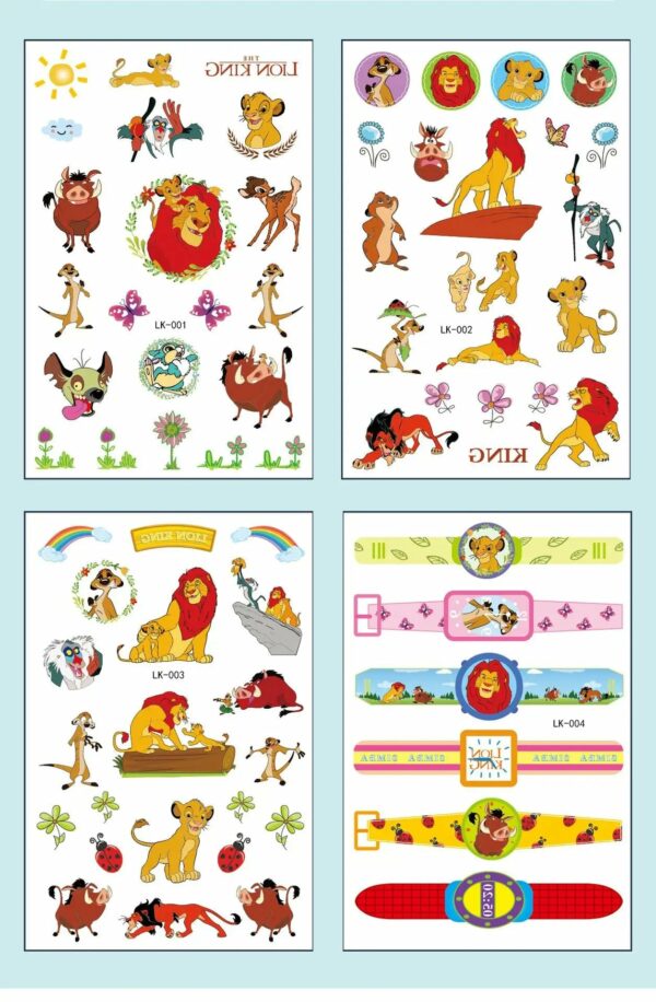 4Pcs/set Disney Avengers Tattoo Stickers Waterproof Original Princess Sofia Sticker Birthday Party Supplies Decoration Kids Gift - Image 15