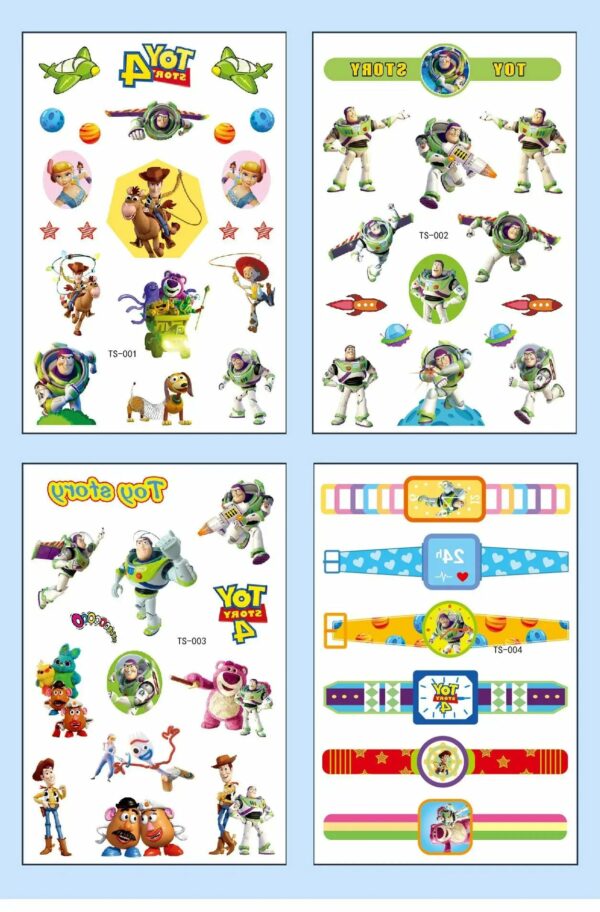 4Pcs/set Tattoo stickers Disney Stitch Princess Sofia Unicorn Frozen Action Figure Cars Cartoon Sticker Kids Girls Birthday Gift - Image 9