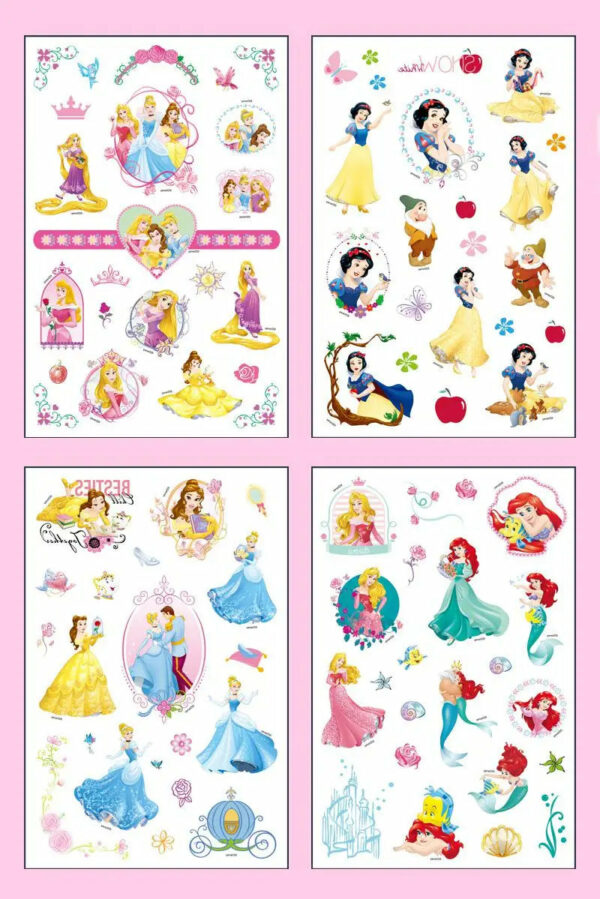 4Pcs/set Disney Avengers Tattoo Stickers Waterproof Original Princess Sofia Sticker Birthday Party Supplies Decoration Kids Gift - Image 10