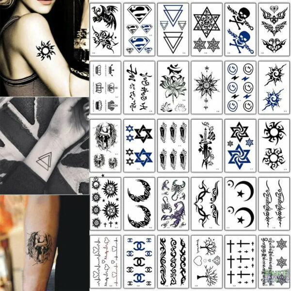 30Pcs/lot Kids Cartoon Halloween Tattoo Sticker Funny Scar Horror Decoration Creative Face Art Holiday Fake Tattoo Stickers Set - Image 5
