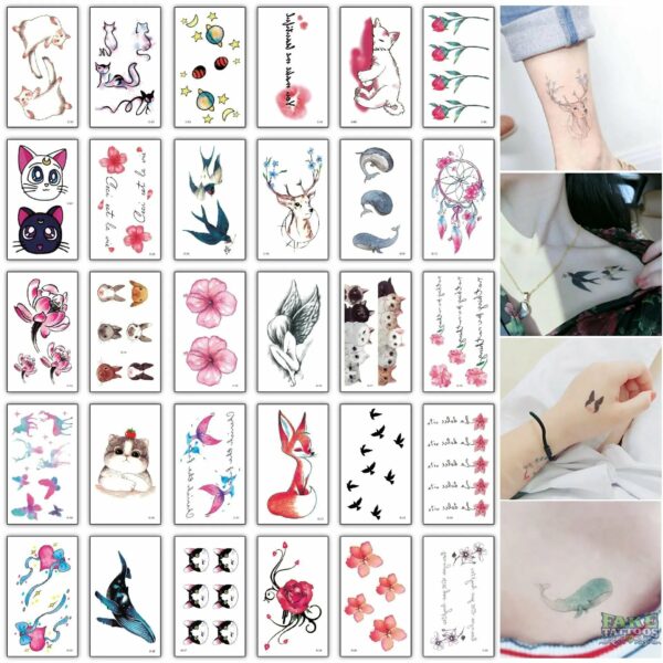30Pcs/lot Kids Cartoon Halloween Tattoo Sticker Funny Scar Horror Decoration Creative Face Art Holiday Fake Tattoo Stickers Set - Image 17