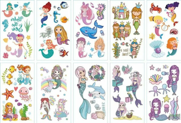 10pcs/lot New Halloween tattoo set face temporary tattoo sticker body tatoo for kids Cartoon Christmas tattoo children tattoos - Image 12