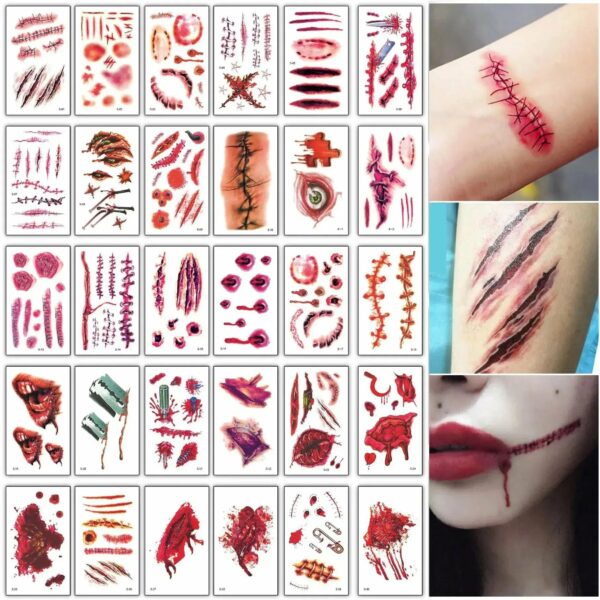30Pcs/set Waterproof Temporary Tattoos Small Size Hand Arm Body Art Cartoon Children Fake Tattoo Stickers Kids Cute Decal Child - Image 3